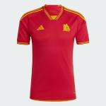 adidas Men's Soccer Roma 23/24 Home Jersey - Minimalist Design, AEROREADY Moisture-Wicking, Recycled Materials (as1, Alpha, m, Regular, Regular) Red
