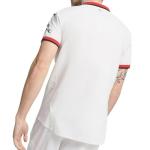 PUMA Mens Ac Milan Away Collared Short Sleeve Jersey Soccer Cleats - White - Size M