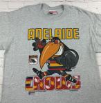 Adelaide Crows Vintage 1993 AFL Premiers Grey Large Print T Shirt Size XXL