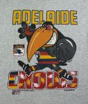 Adelaide Crows Vintage 1993 AFL Premiers Grey Large Print T Shirt Size XXL