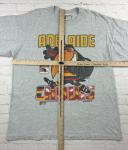 Adelaide Crows Vintage 1993 AFL Premiers Grey Large Print T Shirt Size XXL