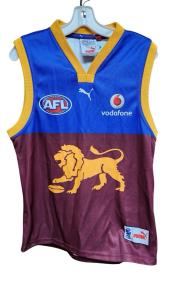 VINTAGE Brisbane Lions Jersey Mens Large Puma AFL Guernsey Football