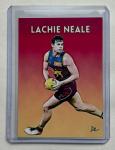 Lachie Neale Limited Artist Signed "Brisbane Lions AFL" Trading Card 1/10