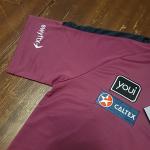 Brisbane Lions 2024 AFL Mens Media Polo Shirt AFL ON FIELD NWT Medium Maroon 