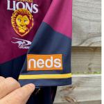 AFL classic Australian Rules Football Brisbane Lions NWT red Polo shirt Large