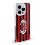 Head Case Designs Officially Licensed AC Milan Home 2024/25 Crest Kit Soft Gel Case Compatible with Apple iPhone 15