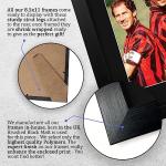 HWC Trading Franco Baresi & Paolo Maldini AC Milan Framed Gifts Printed Signed Autograph Picture for Fans and Supporters - US Letter Size
