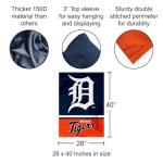 WinCraft Detroit Double Sided House Flag