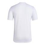 Adidas Mens Inter Miami CF Pre-Game Short Sleeve Soccer T-Shirt,White/Club Inter De Futbol Miami,X-Large