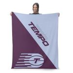 Northwest WNBA Toronto Tempo Silk Touch Throw Blanket, 46x60 inches, Halftone Design