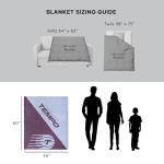 Northwest WNBA Toronto Tempo Silk Touch Throw Blanket, 46x60 inches, Halftone Design