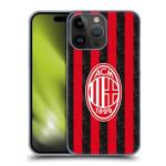 Head Case Designs Officially Licensed AC Milan Home 2025/26 Crest Kit Hard Back Case Compatible with Apple iPhone 15 Pro Max