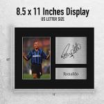 HWC Trading Ronaldo Inter Milan Gifts Printed Signed Autograph Picture for Football Fans and Supporters - US Letter Size