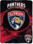 Northwest Officially Licensed NHL Florida Panthers "Ice Dash" Micro Raschel Throw Blanket, 46" x 60", Multi Color