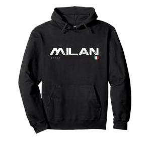 Milan Italy Retro Vintage Pullover Hoodie