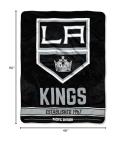 Northwest NHL Los Angeles Kings Unisex-Adult Micro Raschel Throw Blanket, 46" x 60", Break Away