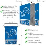 WinCraft Detroit Lions Double Sided Garden Flag