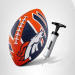 Franklin Sports NFL Denver Broncos Football - Youth Football - Mini 8.5" Rubber Ball - Perfect for Kids - Team Logos and Colors