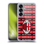 Head Case Designs Officially Licensed AC Milan Milan 1899 Art Gel Case [Military Grade Protection] Compatible with Samsung Galaxy S25+ and Compatible with MagSafe