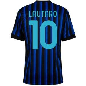 Lautaro Martinez #10 Inter 24/25 Home Soccer Jersey for Men Fan Version (US, Alpha, Small, Regular, Regular, Home)