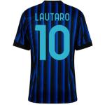 Lautaro Martinez #10 Inter 24/25 Home Soccer Jersey for Men Fan Version (US, Alpha, Small, Regular, Regular, Home)