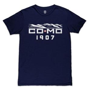 Como 1907 Landmark Premium Vintage Cotton Slub T-Shirt - Navy (US, Alpha, X-Large, Regular, Regular, Navy)