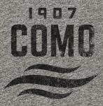 Como 1907 Vintage Tri-Blend T-Shirt Mono Badge- Grey (as1, Alpha, l, Regular, Regular)