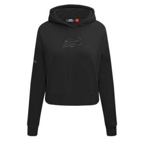 Pro Standard Womens WNBA Toronto Tempo Classic Triple Black Cropped Pullover Hoodie Black L
