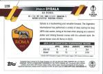 2022-23 TOPPS CHROME UEFA CLUB COMPETITIONS #159 PAULO DYBALA AS ROMA SOCCER OFFICIAL TRADING CARD OF SOCCER