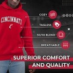 Campus Colors Adult Arch & Logo Soft Style Gameday Hooded Sweatshirt (Cincinnati Bearcats - Red, Medium)