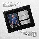 HWC Trading Lautaro Martínez Inter Milan Gifts Printed Signed Autograph Picture for Soccer Fans and Supporters - US Letter Framed
