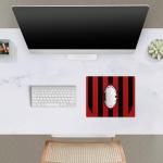 Head Case Designs Officially Licensed AC Milan Home 2024/25 Crest Kit 9.84 x 11.81 x 0.12 inches (250 x 300 mm) - S Gaming Office Desk PC Keyboard Mouse Mat Pad
