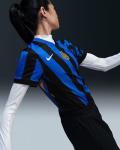Nike Dri-FIT Women's Inter Milan 2024/25 Stadium Home Soccer Replica Jersey, Lyon Blue/Black/Lyon Blue/White, Medium