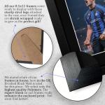 HWC Trading Lautaro Martínez Inter Milan Gifts Printed Signed Autograph Picture for Soccer Fans and Supporters - US Letter Framed