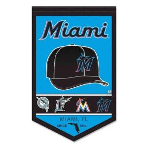WinCraft Miami Marlins Heritage History Banner Pennant