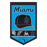 WinCraft Miami Marlins Heritage History Banner Pennant