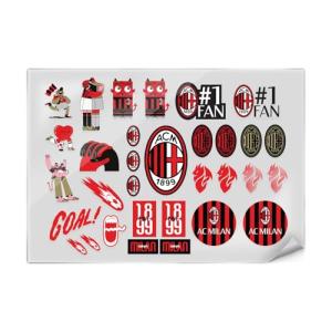 Head Case Designs Officially Licensed AC Milan Logo and Typography Graphic Icons Stickers & Skin Decals Compatible for Laptop Smartphone Gaming Notebook Luggage Bag Tumbler Scrapbook Locker