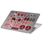 Head Case Designs Officially Licensed AC Milan Logo and Typography Graphic Icons Stickers & Skin Decals Compatible for Laptop Smartphone Gaming Notebook Luggage Bag Tumbler Scrapbook Locker
