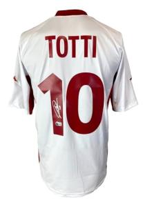 Francesco Totti Signed AS Roma Kappa Soccer Jersey BAS - Autographed Soccer Jerseys