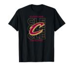 NBA Cleveland Cavaliers Stacked City Logo T-Shirt