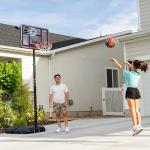 Lifetime WNBA Toronto Tempo Portable Basketball Hoop, Adjustable Height 7.5-10 Ft, 44 Inch Shatterproof Fusion Backboard, Base with Wheels