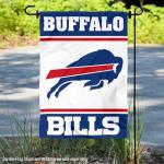 WinCraft Buffalo Bills White Logo Garden Flag Double Sided Banner
