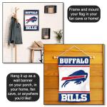 WinCraft Buffalo Bills White Logo Garden Flag Double Sided Banner