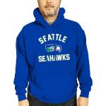 Team Fan Apparel NFL Adult Unisex Retro Gameday Ultra Soft Fleece Hooded Sweatshirt, Officially Licensed Football Hoodie (Seattle Seahawks - Royal, Large)
