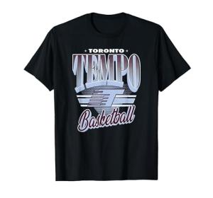 WNBA Official Toronto Tempo Super Fan T-Shirt, Men, Black, Large