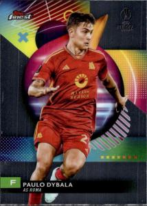 2023-24 TOPPS UEFA FINEST CLUB COMPETITIONS #88 PAULO DYBALA AS ROMA SOCCER OFFICIAL TRADING CARD OF SOCCER
