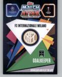 2020-21 Topps Chrome Match Attax UEFA UCL League #125 Samir Handanovic Inter Milan Soccer Trading Card