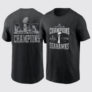 Seattle Seahawks Super Bowl LX Champions Shirt - Black, S-5XL