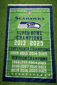 Hot!! Seattle 1Seahawks Super 1Bowl LX Champions Flag Banner 2025 2026