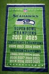 Hot!! Seattle 1Seahawks Super 1Bowl LX Champions Flag Banner 2025 2026